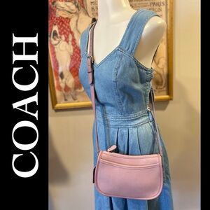 SOLD *** RARE Vintage Coach 9031 Wendie Periwinkle Purple Crossbody Bag